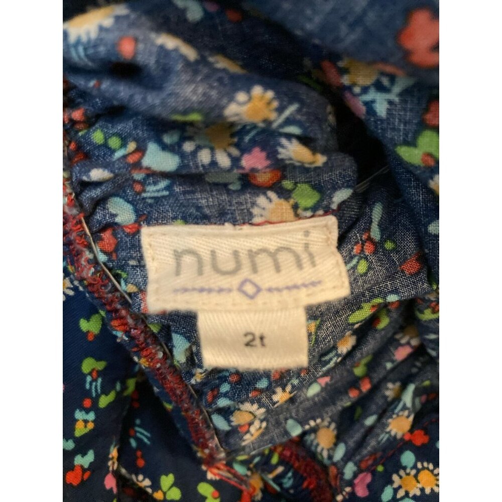 Numi Blue Vintage Pinafore W/ Attached Bloomers EUC 2T - Picture 4 of 5